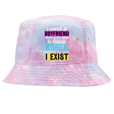 I Have A Boyfriend Who Is My Bias Kpop Lover Kdrama Korean Tie-Dyed Bucket Hat