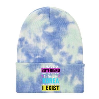 I Have A Boyfriend Who Is My Bias Kpop Lover Kdrama Korean Tie Dye 12in Knit Beanie