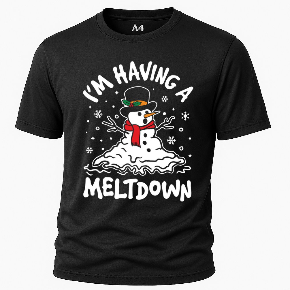 Im Having A Meltdown Winter Funny Snowman Cooling Performance Crew T-Shirt