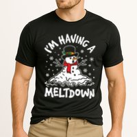 Im Having A Meltdown Winter Funny Snowman Cooling Performance Crew T-Shirt