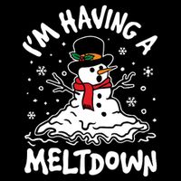 Im Having A Meltdown Winter Funny Snowman Cooling Performance Crew T-Shirt