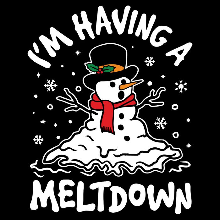 Im Having A Meltdown Winter Funny Snowman Cooling Performance Crew T-Shirt