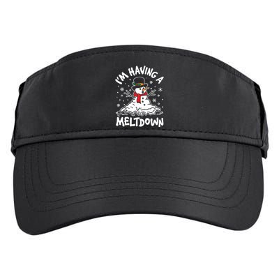 Im Having A Meltdown Winter Funny Snowman Adult Drive Performance Visor