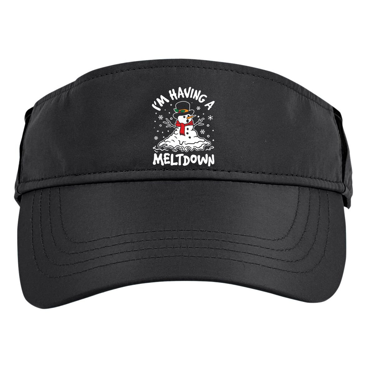 Im Having A Meltdown Winter Funny Snowman Adult Drive Performance Visor