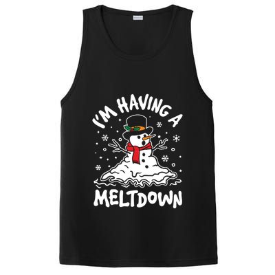 Im Having A Meltdown Winter Funny Snowman PosiCharge Competitor Tank