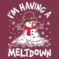 Im Having A Meltdown Winter Funny Snowman 16oz Travel Tumbler