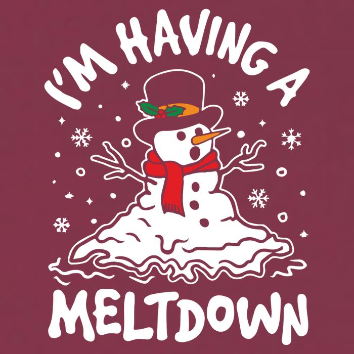 Im Having A Meltdown Winter Funny Snowman 16oz Travel Tumbler