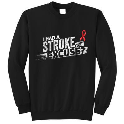 I Had A Stroke Whats Your Excuse Funny Stroke Survivor Sweatshirt