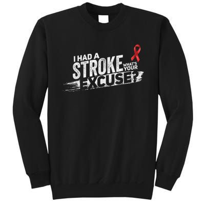 I Had A Stroke Whats Your Excuse Funny Stroke Survivor Sweatshirt