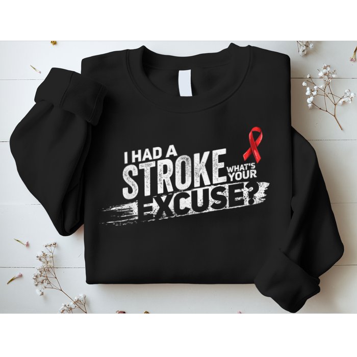 I Had A Stroke Whats Your Excuse Funny Stroke Survivor Sweatshirt