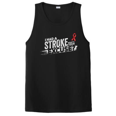 I Had A Stroke Whats Your Excuse Funny Stroke Survivor PosiCharge Competitor Tank