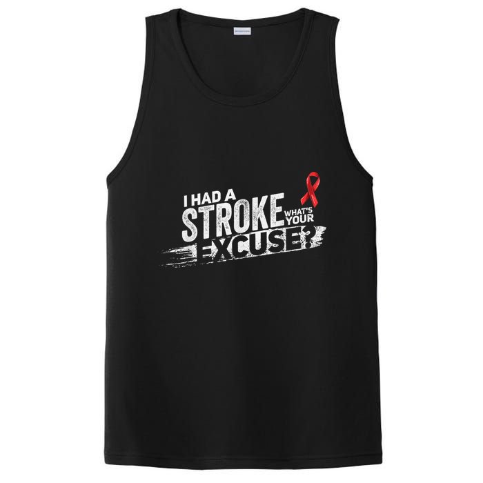I Had A Stroke Whats Your Excuse Funny Stroke Survivor PosiCharge Competitor Tank