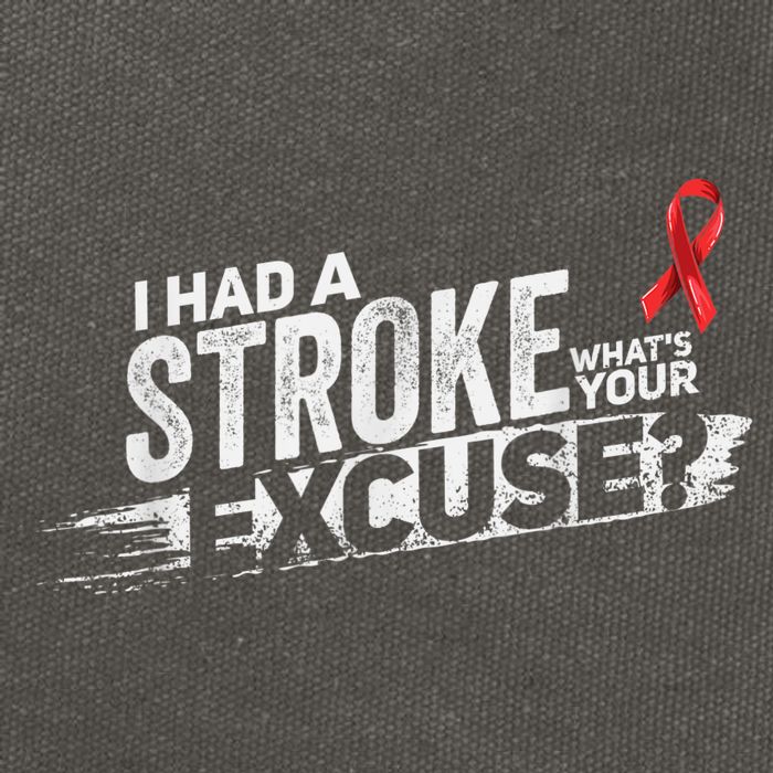 I Had A Stroke Whats Your Excuse Funny Stroke Survivor Cotton Canvas Backpack