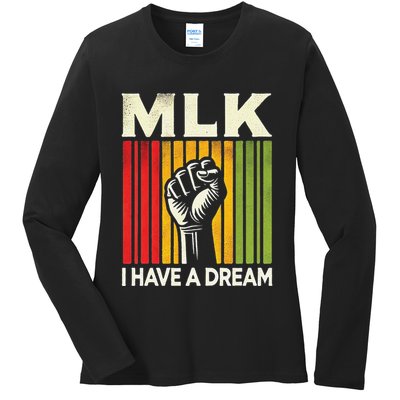 I Have A Dream Martin Luther King Jr Mlk Day Gift Ladies Long Sleeve Shirt