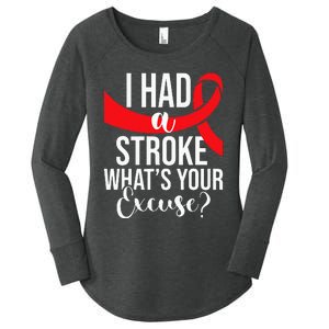 I Had A Stroke Stroke Survivor Red Awareness Ribbon Women's Perfect Tri Tunic Long Sleeve Shirt