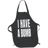 I Have A Bomb Full-Length Apron With Pockets