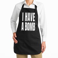I Have A Bomb Full-Length Apron With Pockets