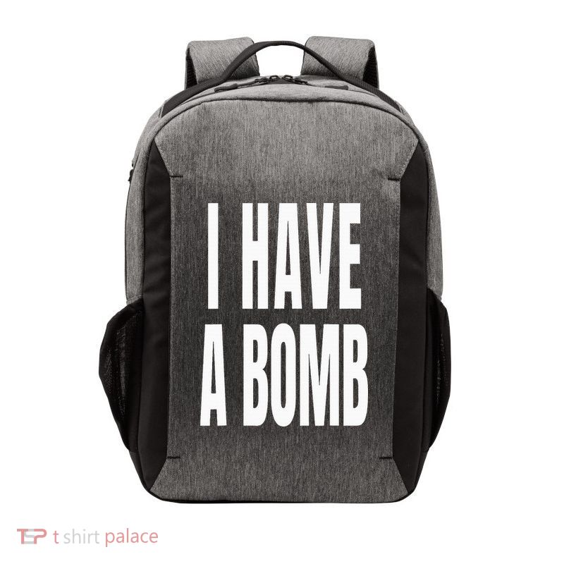 I Have A Bomb Vector Backpack