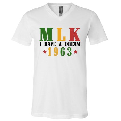 I Have A Dream Mlk Day 1963 V-Neck T-Shirt