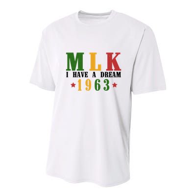 I Have A Dream Mlk Day 1963 Youth Performance Sprint T-Shirt
