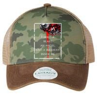 I Hold A Beast An Angel And A Madman Inside Me Legacy Tie Dye Trucker Hat