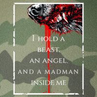 I Hold A Beast An Angel And A Madman Inside Me Legacy Tie Dye Trucker Hat