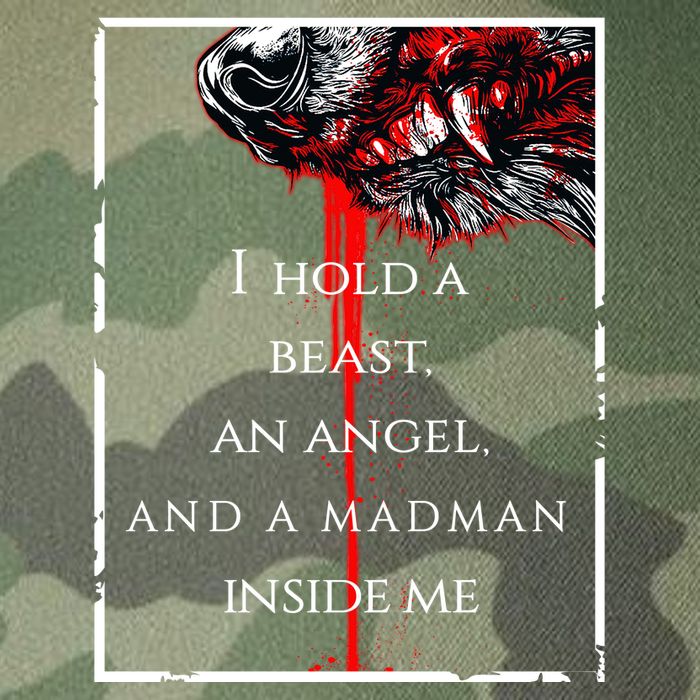 I Hold A Beast An Angel And A Madman Inside Me Legacy Tie Dye Trucker Hat