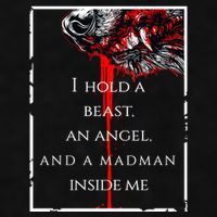 I Hold A Beast An Angel And A Madman Inside Me Ladies PosiCharge Tri-Blend Wicking Tank