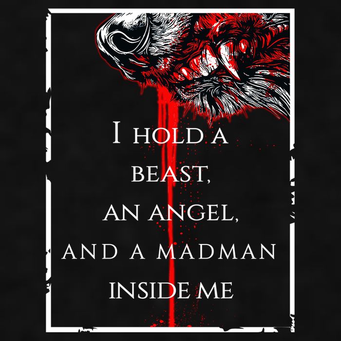 I Hold A Beast An Angel And A Madman Inside Me Ladies PosiCharge Tri-Blend Wicking Tank
