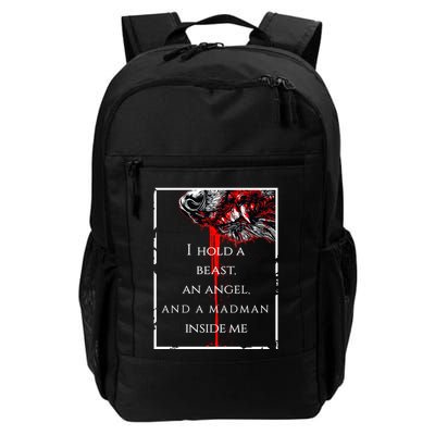 I Hold A Beast An Angel And A Madman Inside Me Backpack