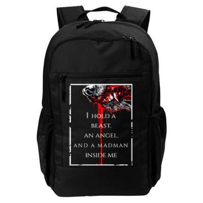 I Hold A Beast An Angel And A Madman Inside Me Daily Commute Backpack