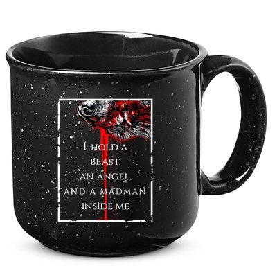 I Hold A Beast An Angel And A Madman Inside Me 15oz Campfire Ceramic Mug