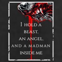 I Hold A Beast An Angel And A Madman Inside Me Trucker Hat