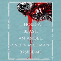 I Hold A Beast An Angel And A Madman Inside Me Sueded Cloud Jersey T-Shirt