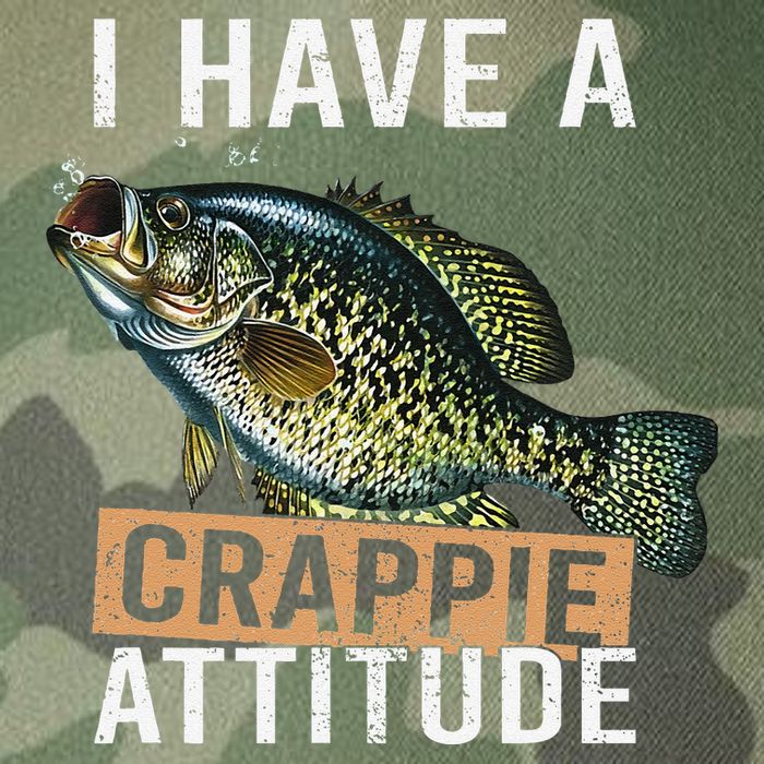 I Have A Crappie Attitude Fishing Legacy Tie Dye Trucker Hat