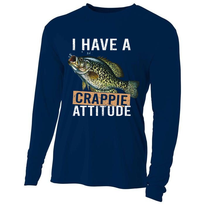 I Have A Crappie Attitude Fishing Cooling Performance Long Sleeve Crew