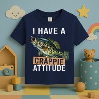 I Have A Crappie Attitude Fishing Toddler T-Shirt