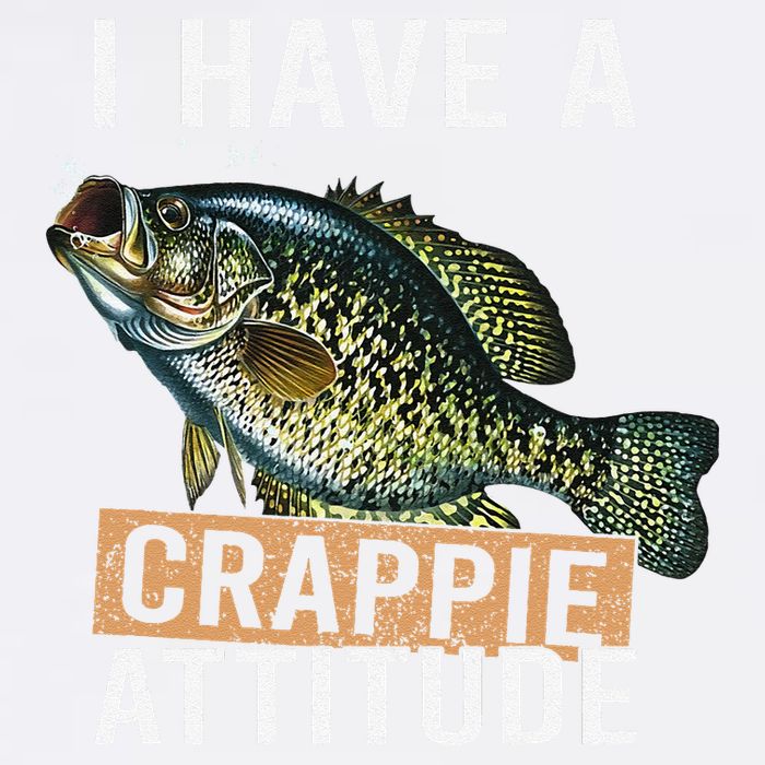 I Have A Crappie Attitude Fishing Garment-Dyed Sweatshirt