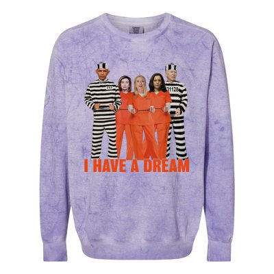 I Have A Dream Funny Colorblast Crewneck Sweatshirt