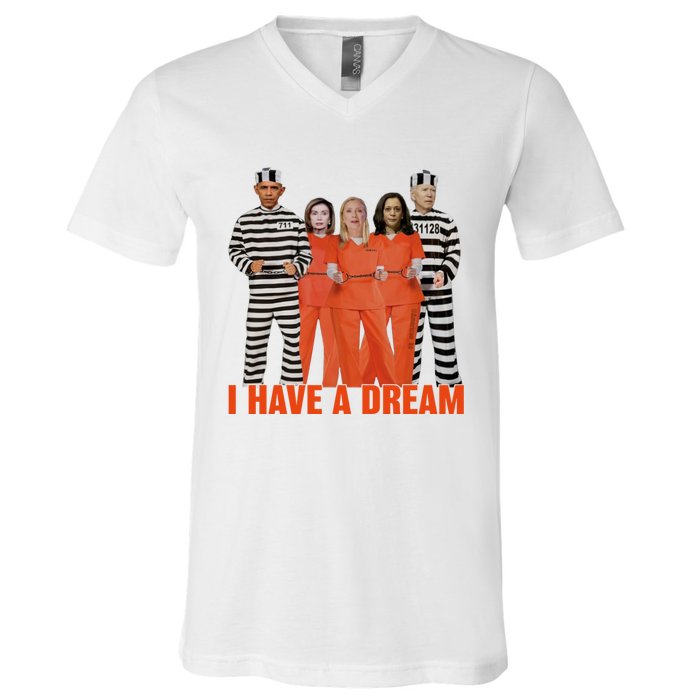 I Have A Dream Funny V-Neck T-Shirt