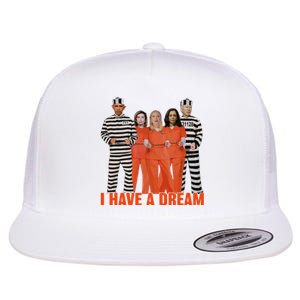 I Have A Dream Funny Flat Bill Trucker Hat