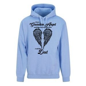 I Have A Guardian Angel In Heaven I Call Him Dad Gift Unisex Surf Hoodie