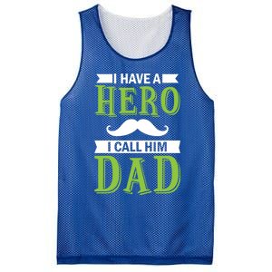 I Have A Hero I Call Him Dad Outfit With A Nice And Funny Gift Mesh Reversible Basketball Jersey Tank