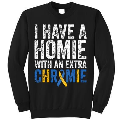 I Have A Homie With An Extra Chromie Down Syndrome Awareness Sweatshirt