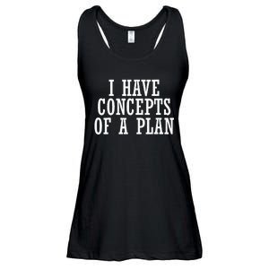 I Have A Concept Of A Plan Funny Donald Trump Kamala Harris Ladies Essential Flowy Tank