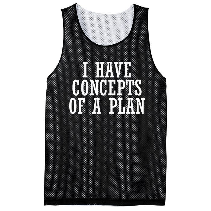 I Have A Concept Of A Plan Funny Donald Trump Kamala Harris Mesh Reversible Basketball Jersey Tank