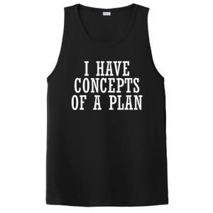 I Have A Concept Of A Plan Funny Donald Trump Kamala Harris PosiCharge Competitor Tank