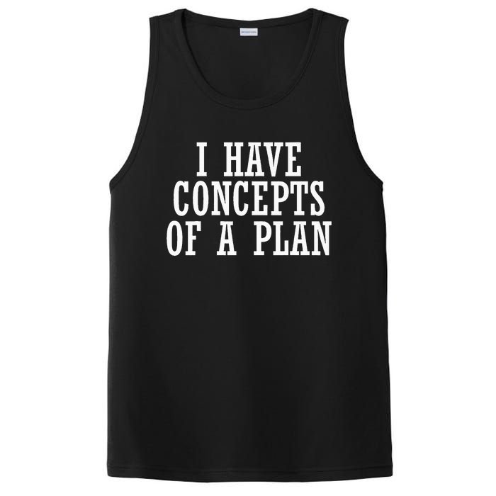 I Have A Concept Of A Plan Funny Donald Trump Kamala Harris PosiCharge Competitor Tank