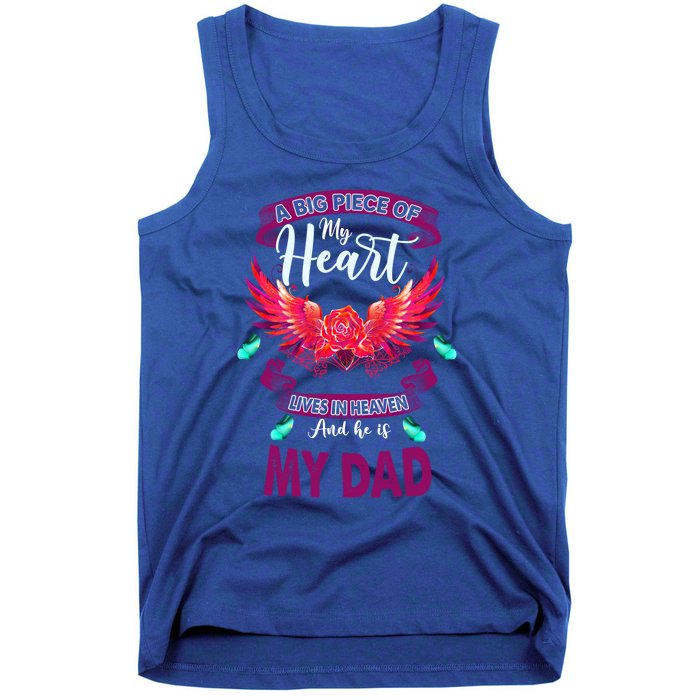 I Have A Guardian Angel In Heaven I Call Him Dad In Memorial Meaningful Gift Tank Top