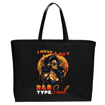 I Have A 90S R&B Type Soul Music Lover Cotton Canvas Jumbo Tote